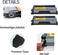 Brother nyomtatóhoz TN2220 fekete toner és DR2200 dob - Kompatibilis szett 3