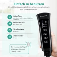 Medcursor 3 az 1-ben Légkompressziós Lábmasszírozó - Vádli, Comb és Talp Masszázs, 6 Üzemmód, 3 Intenzitás, Izomrelaxáció és Vérkeringés Jav 4