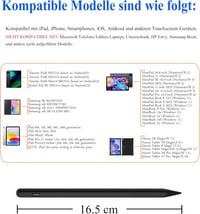 Kenkor mágneses érintőceruza 1,5 mm-es heggyel - iPad, iPhone és Android készülékekhez (fekete) 5