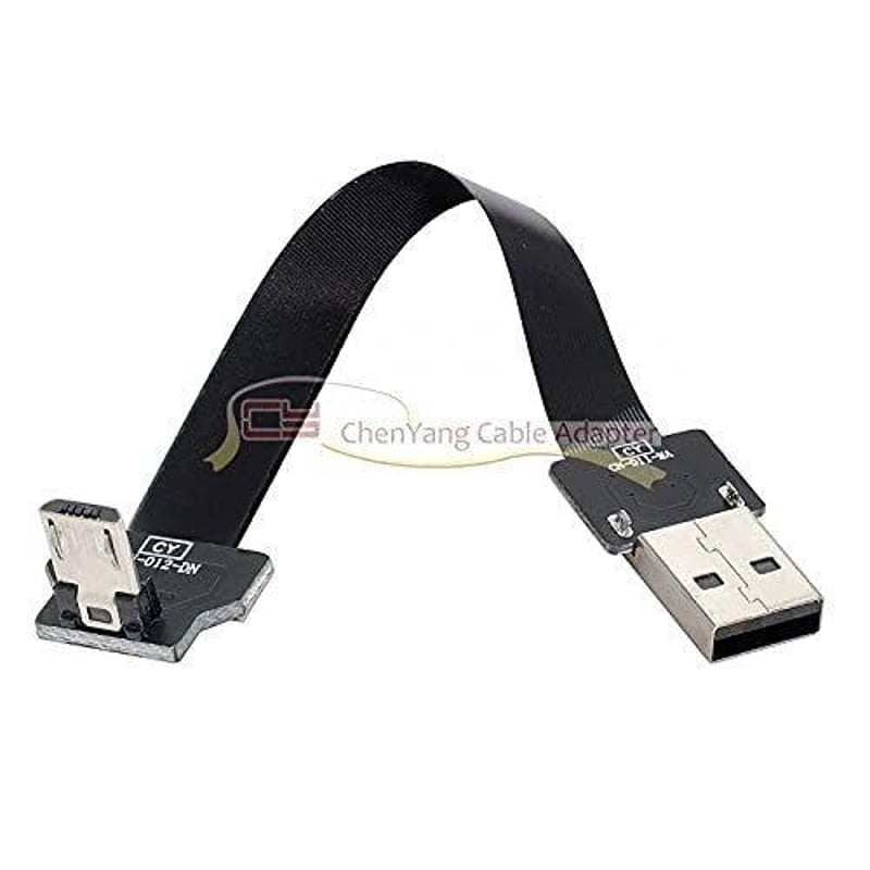 FPV és telefon FPC kábel - USB 2.0 A - Micro USB 5Pin lapos adatkábel