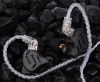 KZ Zax HiFi fülhallgató - 1DD+7BA hibrid, cink ötvözet, leválasztható kábel, fekete 4
