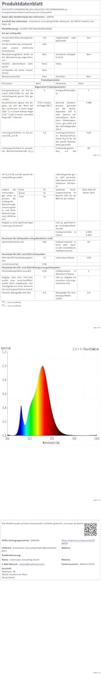 SANSHI Kerek Mennyezeti Spotlámpa 350° Forgatható, 15W+10W LED, Alsó Világítással, 2 GU10 Izzóval, 3000K Meleg Fehér, Modern Fekete Alumíniu 10