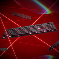 Redragon K618 Horus RGB Mechanikus Gamer Billentyűzet, Háromféle Csatlakozás, Lapos Billentyűk, Lineáris Red Switch, Dedikált Médiavezérlés 9