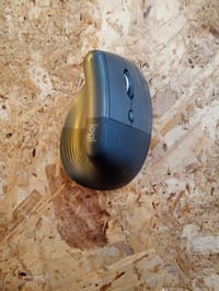 Mouse ergonomic vertical Logitech Lift, wireless, pentru mâna dreaptă - gri grafit — lipsesc bateria și stick-ul (stare: vezi a doua imagine) 4