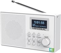 MONODEAL DAB+ rádió Bluetooth-szal, ébresztővel és LCD kijelzővel - Tölthető konyhai kisrádió 1