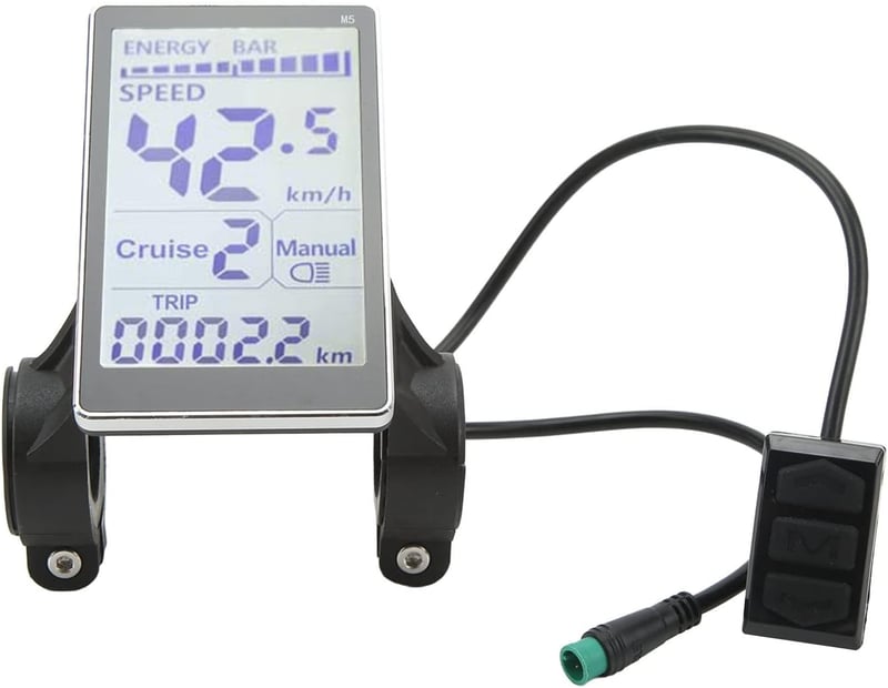 Yosoo univerzális vízálló e-bike LCD kijelző, 24-60V, 5 pólusú