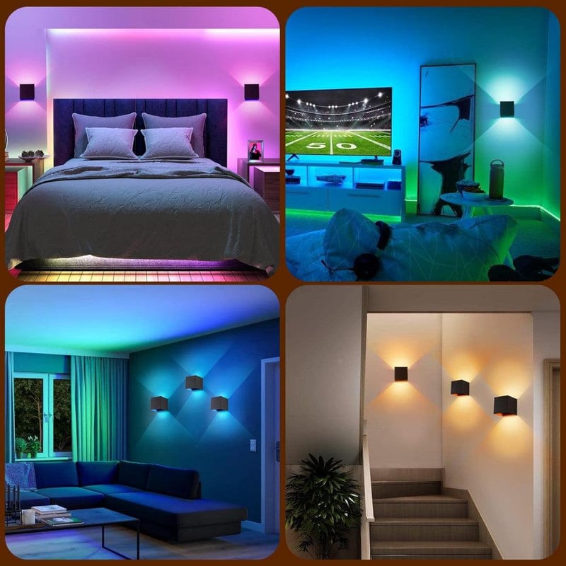 Távirányítós RGB Fali Lámpa 16 Színnel - Akkus, Mágneses