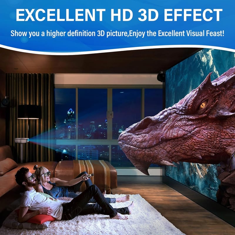 TOUMEI 3D Szemüveg - Virtuális Valóság Élmény, Filmekhez és Játékokhoz, 4.2/5 Értékelés