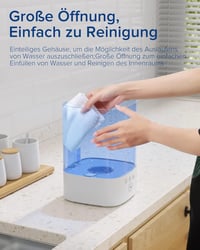 Maxcio 3,5L-es Párásító - RGB Fény, 3 Ködmód, Időzítő, 40 Órás Üzemidő 9