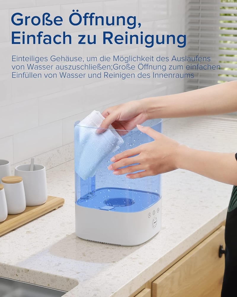 Maxcio 3,5L-es Párásító - RGB Fény, 3 Ködmód, Időzítő, 40 Órás Üzemidő