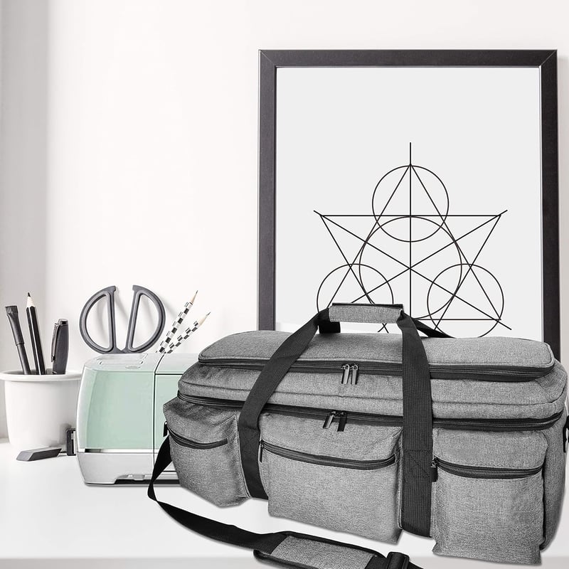 ProCase táska Cricut Maker 3 és Explore 3 plottergépekhez - Szürke, strapabíró hordtáska