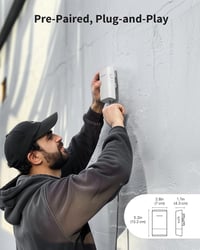 BrosTrend 5GHz 867Mbit/s Kültéri WiFi Híd, 1 KM Hatótávolságú WLAN Bridge, IP65 Vízálló Irányított Antenna, Passzív PoE Adapterrel, PTP/PTMP 5