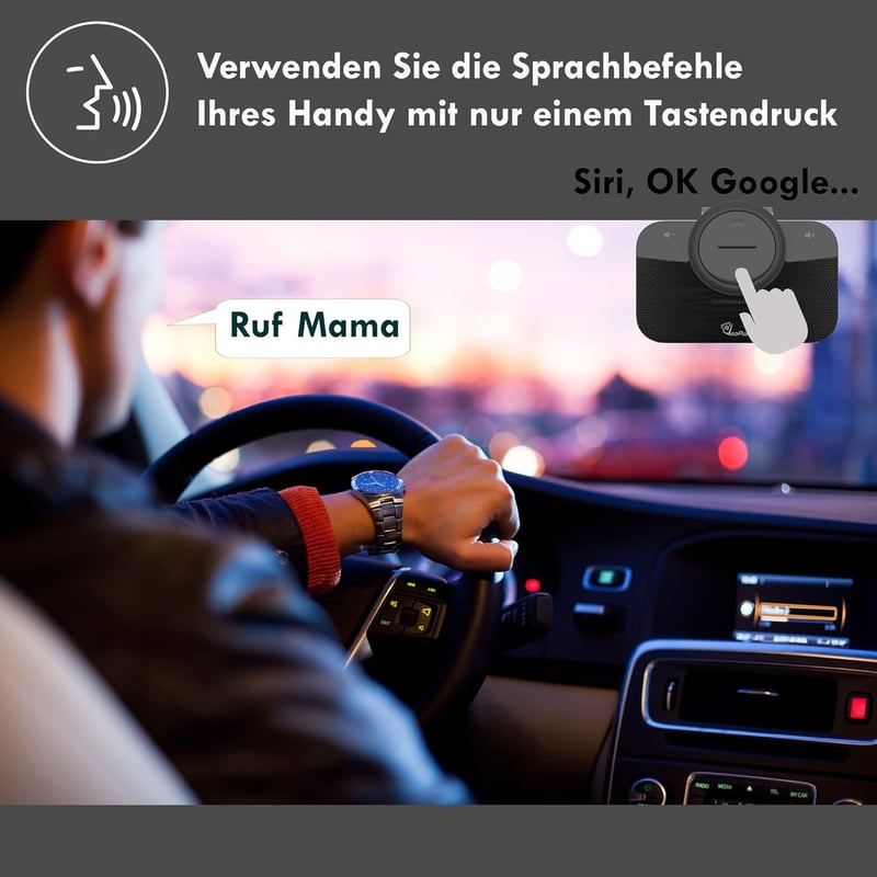 VeoPulse B-PRO 2 Bluetooth kihangosító automatikus csatlakozással és fényjelzéssel