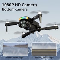FAKJANK F417 Drón 1080P Kamerával, WiFi Átvitellel és Színes LED Lámpával - Kétkamerás Kezdő Drón Gyerekeknek, Kültéri RC Quadcopter Optikai 2