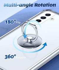 Samsung Galaxy A13 360°-os Gyűrűs Átlátszó Ütésálló Védőtok 3