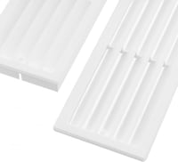 Fehér ABS Szellőzőrács 450x92mm - Ajtó és Kipufogó Rács, Négyzet Alakú 6