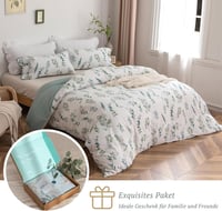 MILDLY növénymintás ágynemű szett 200x200, mosott pamut, öko-tex, allergiásoknak 7