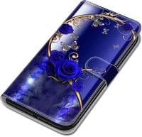 Samsung S21 FE Pillangós Mágneses Bőrtok 5G/4G Kompatibilis 3