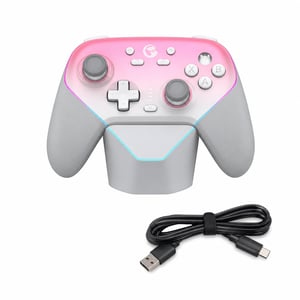 Controller wireless GameSir Super Nova cu stație de încărcare, culoare Whipped — defect, funcționează parțial: butonul RT este rupt (stare: vezi a 2-a imagine)