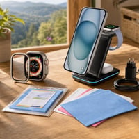 Zaštitni set za Apple Watch Ultra: 49 mm zaštita + 4x krpice + 3u1 punjač 1