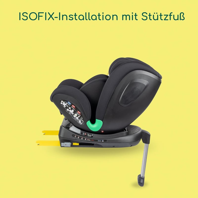 Bebeconfort EvolveFix Plus i-Size 360° Forgatható Autósülés, 0-12 Év, 40-150 cm, ISOFIX, 10 Fejtámla Pozíció, Oldalvédelem, Fekete