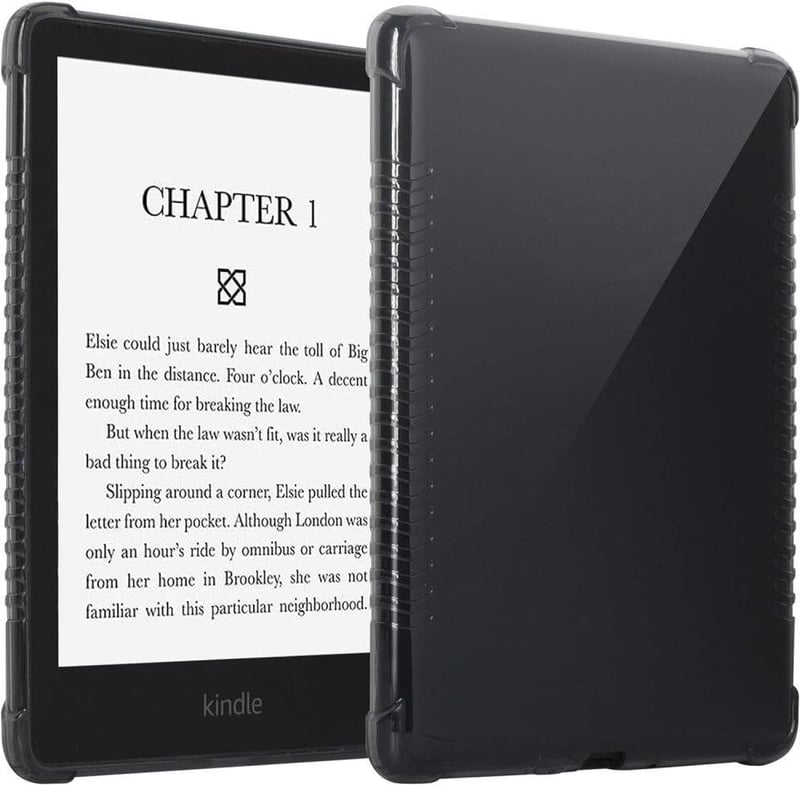 Kindle Paperwhite 11 Átlátszó-Fekete TPU Védőtok 2021-es Modellhez