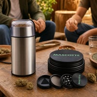 Set za mljevenje: 1x aluminijski grinder 4-dijelni + 1x električni mlinac 30g 1