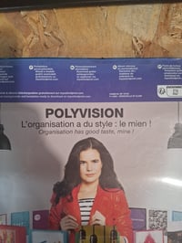 Oxford Polyvision A4 mapa za dokumente s 30 prozirnih džepova (kapacitet 60 listova), polipropilenske korice, plava - izgrebana na nekoliko mjesta (stanje: vidi 2. sliku) 5