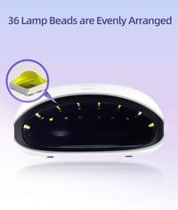 SUNUV UV LED Körömlámpa 48W Gél Körmökhöz LCD Kijelzővel 4 Időzítővel Infravörös Érzékelővel Fekete Körömszárító 3