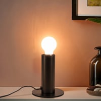 GBLY Vintage stolna noćna svjetiljka E27 crna, maks. 40 W, s prekidačem i utikačem — s Philips Hue žaruljom umjesto originalne (stanje: vidi 2. sliku) 3