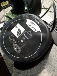 Tadomoe 20 literes hordozható kemping zuhany 2000 mAh akkumulátoros pumpával, 2 m tömlővel és zuhanyfejjel, napelemes zuhanyzó táska, zöld 5