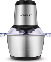 HOMEASY 350W elektromos aprító 2L-es edénnyel, 4 késsel - húshoz, zöldséghez 1