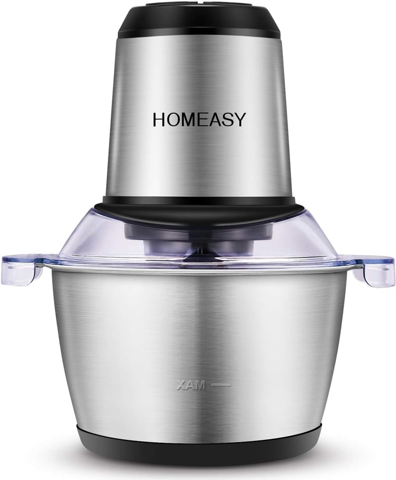 HOMEASY 350W elektromos aprító 2L-es edénnyel, 4 késsel - húshoz, zöldséghez