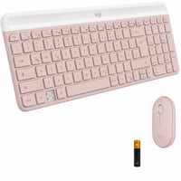 Set tastatură și mouse wireless Logitech MK470 Slim Combo — defect, pentru piese: nu pornește, 2 taste sunt rupte (stare: vezi a doua imagine) 1