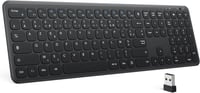 OMOTON vezeték nélküli AZERTY billentyűzet, ultravékony, numerikus blokkal, Windows kompatibilis 1