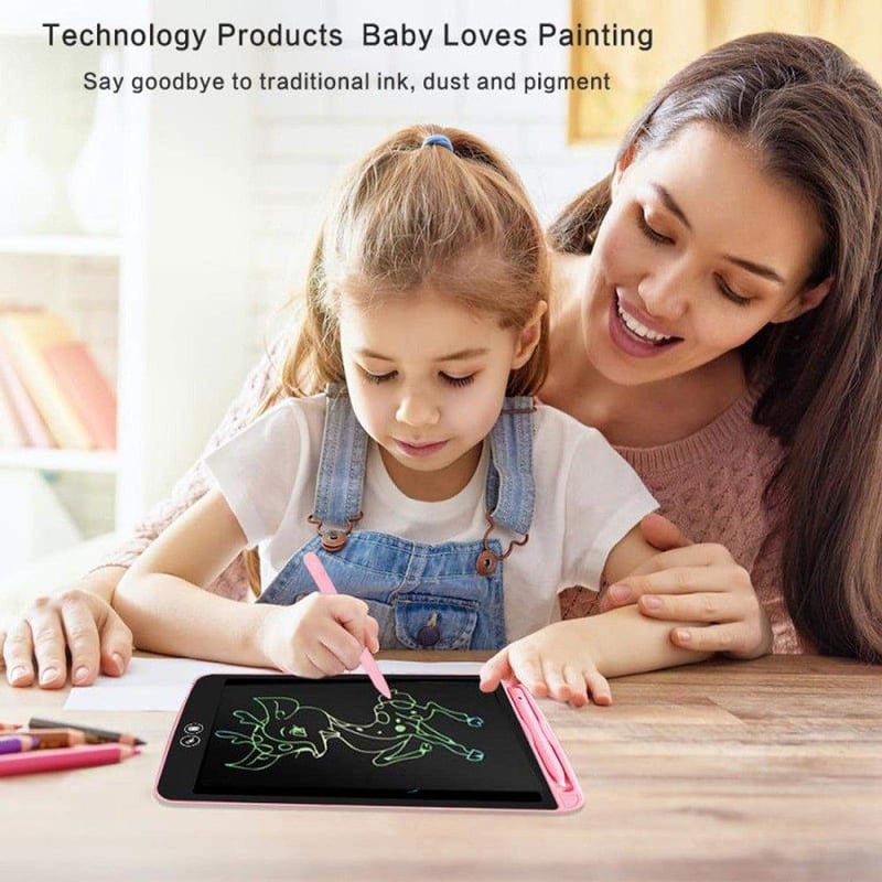 Rózsaszín 8.5" LCD Írótábla Színes Kijelzővel