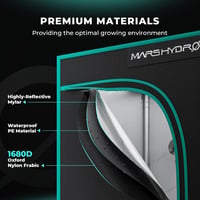 MARS HYDRO 90x90x180 cm Grow Tent Reflektív Mylar Beltéri Növénytermesztő Sátor 2