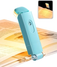 DEWENWILS Olvasólámpa 3 Fényerőszinttel - USB Tölthető Könyvlámpa Szemkímélő Borostyán Fénnyel, Állítható Fejjel, Utazáshoz, Éjszakai Olvasá 1