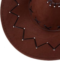 Barna AcserGery Cowboy Kalap - Western Stílusú Jelmez Kiegészítő Farsangra, Halloweenre 8