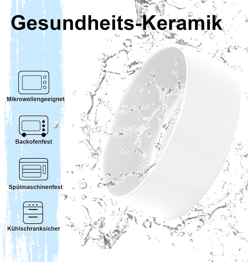 SPUNKYJUNKY Kerámia Emelt Tálka Szett Bambusz Állvánnyal Macskáknak és Kutyáknak 400ml Fehér