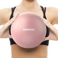 PROIRON 25cm-es Rózsaszín Pilates Labda Edzéstervvel és Pumpával 1