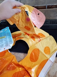 Colac gonflabil pentru copii Intex sub formă de animal, multicolor, 1 bucată, colac de înot cu model de girafă pentru piscină și mare 4