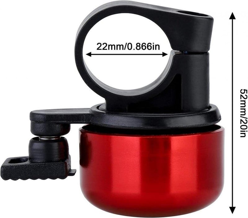 Piros és Lila JFmall Biciklicsengő Szett - 22mm, S méret, 2db Újracsomagolt