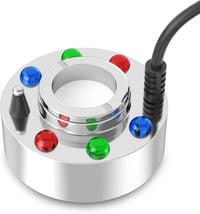 FITNATE Nagy Teljesítményű Ködgép 50W - 1500ml/h Párásító 6 LED Világítással Kerti Tóhoz, Sziklakerthez, Halloween Dekorációhoz, 2,5m Kábell 2