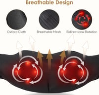 Brelley Nyakmasszírozó Készülék Melegítő Funkcióval - 3D Masszázs Izomfájdalom Enyhítésére, 3 Intenzitási Szint, Otthoni és Utazási Használa 6