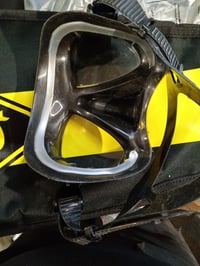 Cressi Big Eyes Evolution búvármaszk és Alpha UD snorkel szett, fekete/fekete, felnőtt méret, snorkelezéshez és búvárkodáshoz, olasz 2