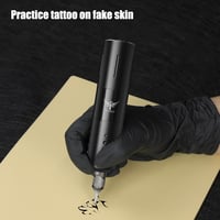 TATELF Vezeték Nélküli Tetoválógép Szett - 1800 mAh Akkumulátor, 20 Tűpatron, 100 Gépvédő, Gyakorlóbőr 9