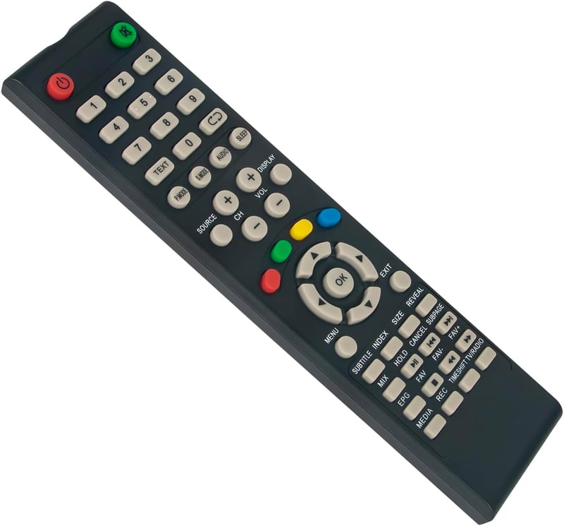 ALLIMITY Univerzális Távirányító Nordmende Polaroid Zenith TV-hez - Kompatibilis K32DLT5H K40DLT5F ND28N2000C ZYS40FHD modellekkel, 10m Ható
