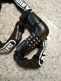 Antifurt cu lanț pentru bicicletă ABUS Tresor 6807C, 85 cm, negru, cu cifru — pentru piese / dezmembrare: cod de blocare necunoscut (stare: vezi a 2-a imagine) 3