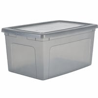 Úložný box Iris Ohyama MCB-50, 50 l, sivý, s vekom, stohovateľný, plastový, 1 ks, do skrine, na police, na hračky, na obuv 2